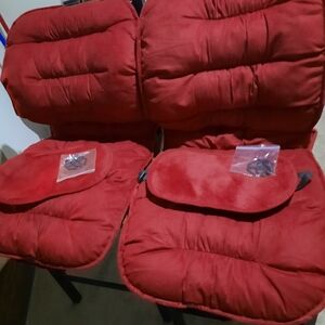 Dark Red Lightweight Car Seat Covers